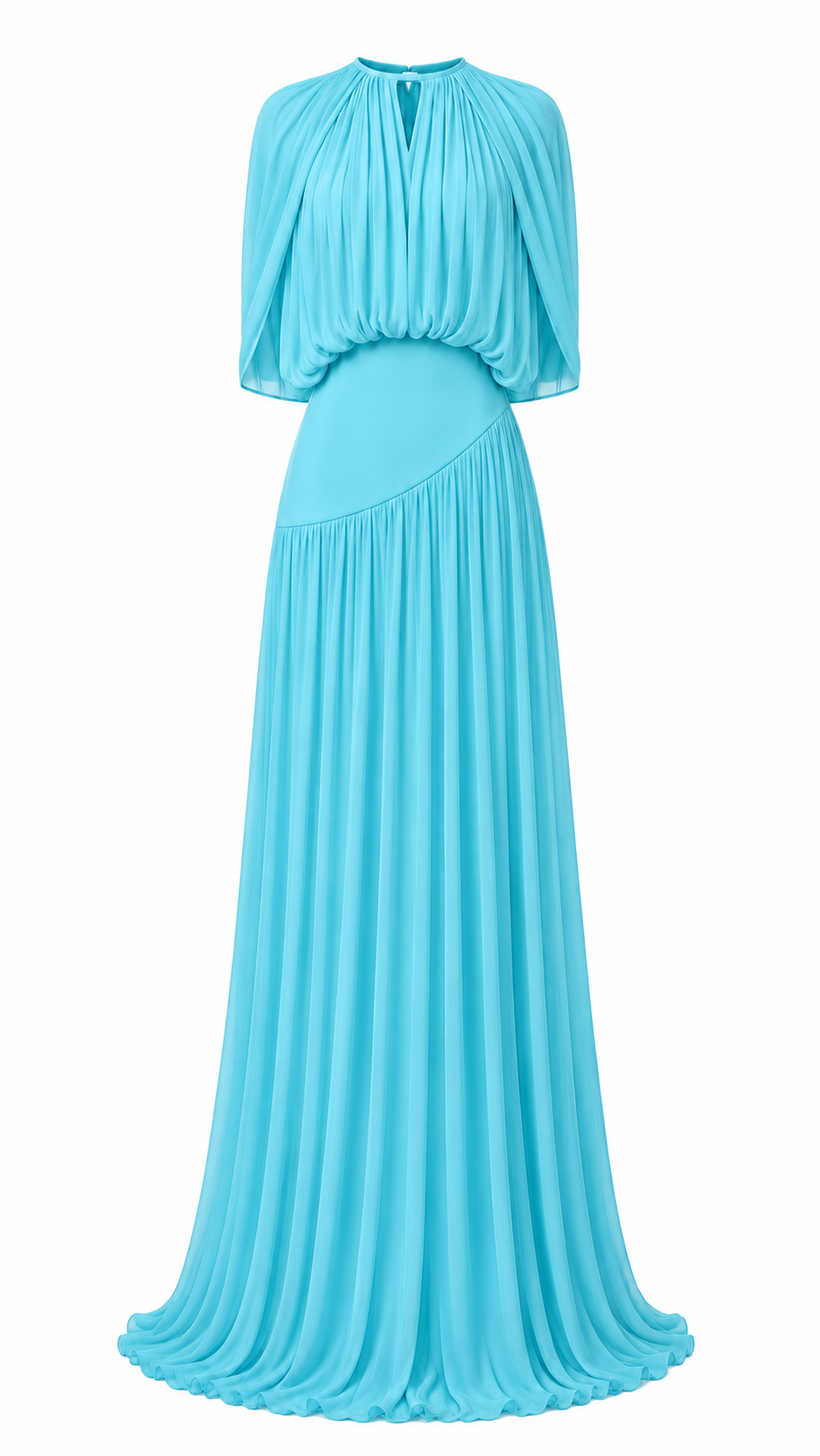 Celeste Veil Set - Aqua Blue