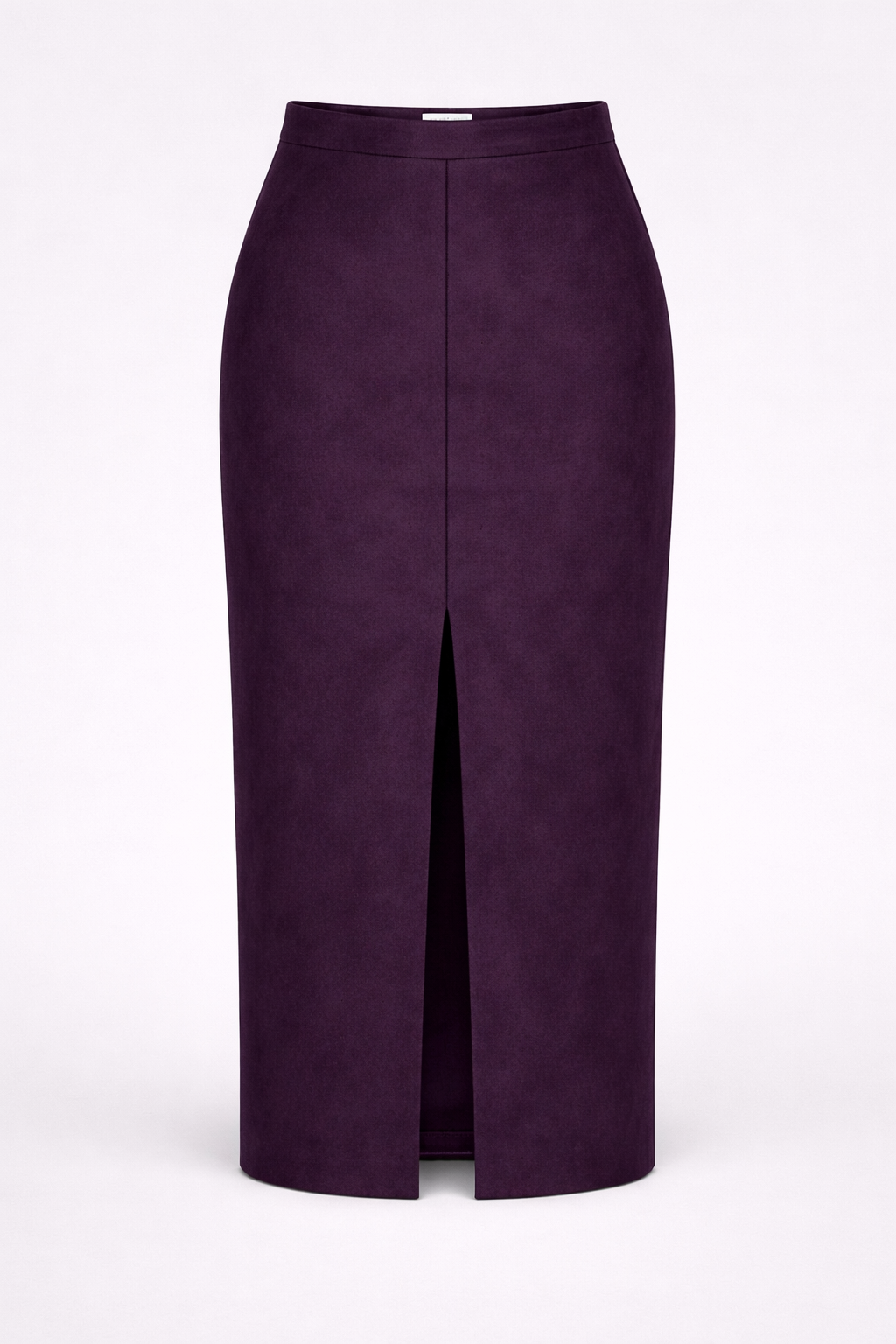 The Firenze Suede Skirt - Aubergine Purple