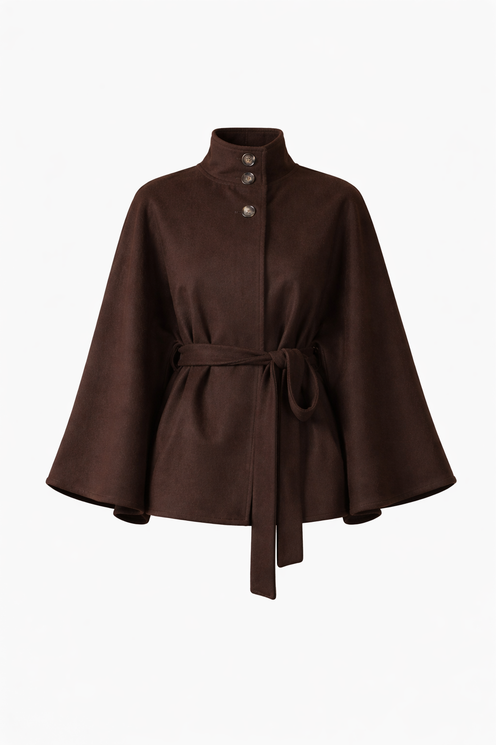 The Padova Coat - 100% Italian Brown Cashmere