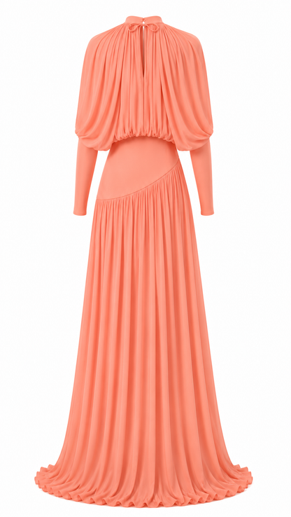 Celeste Veil Set - Coral