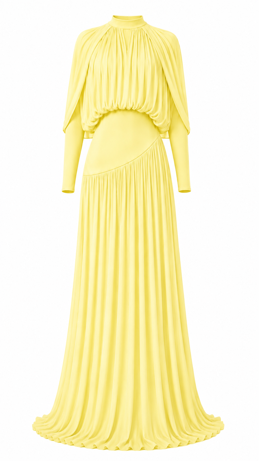 Celeste Veil Set - Butter Yellow