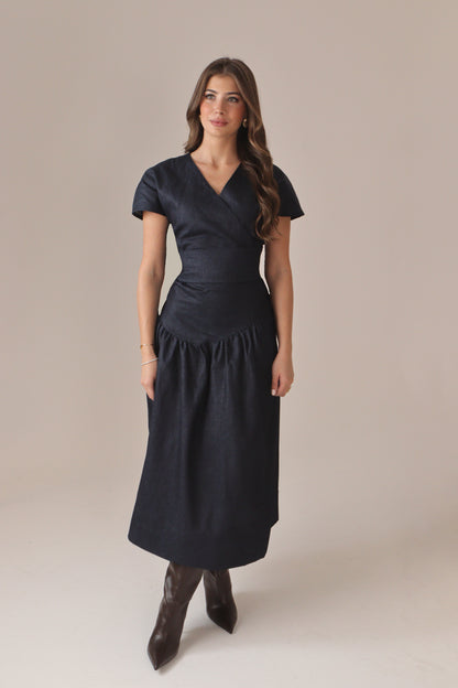 The Automno Dress - Navy