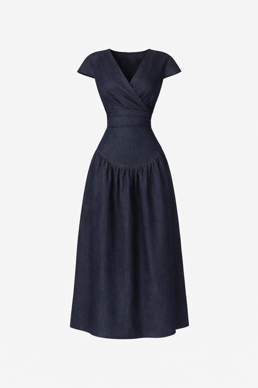 The Automno Dress - Navy