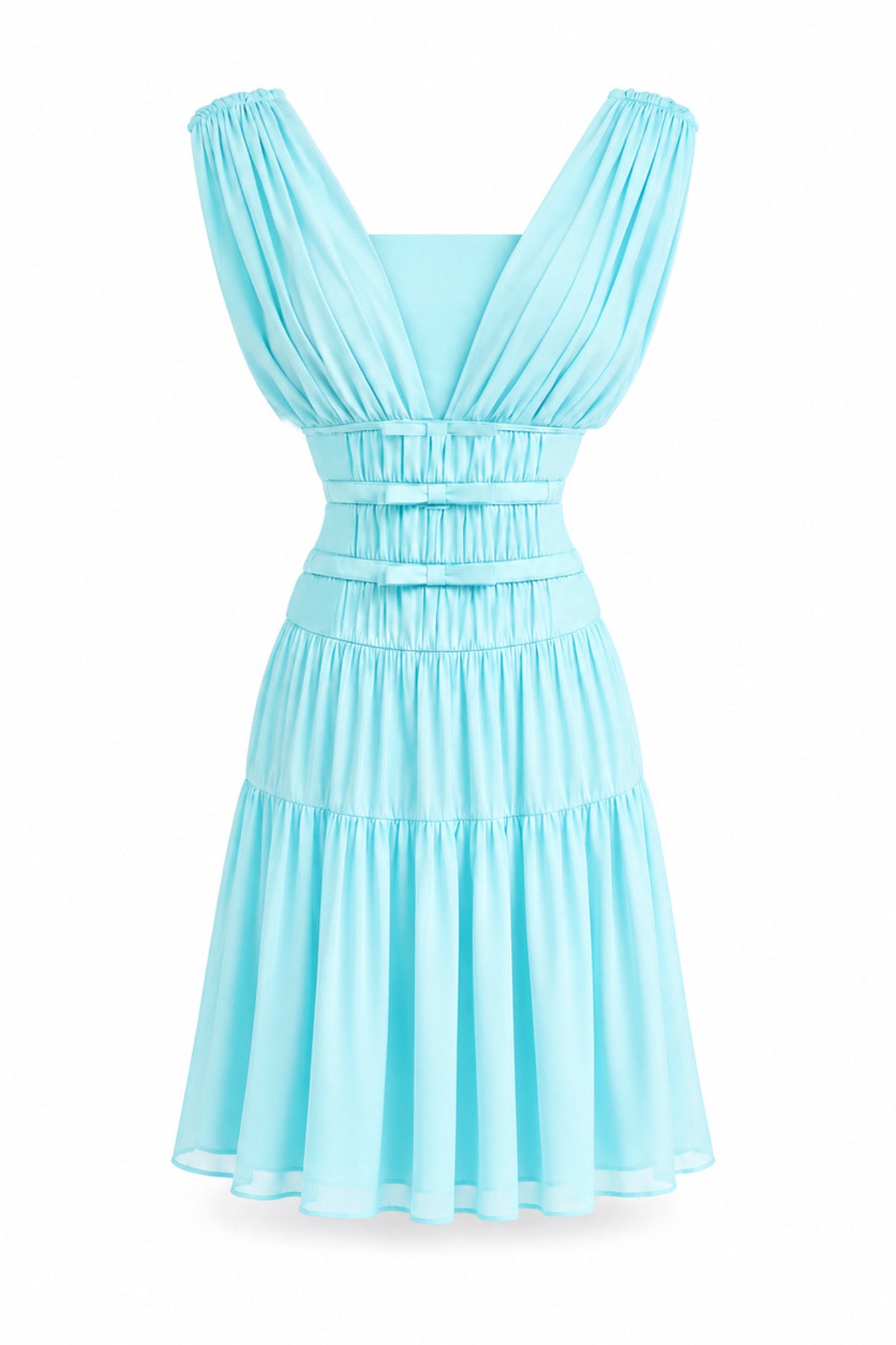 Alessia Dress - Aqua Blue
