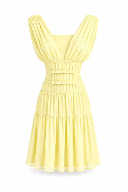 Alessia Dress - Butter Yellow