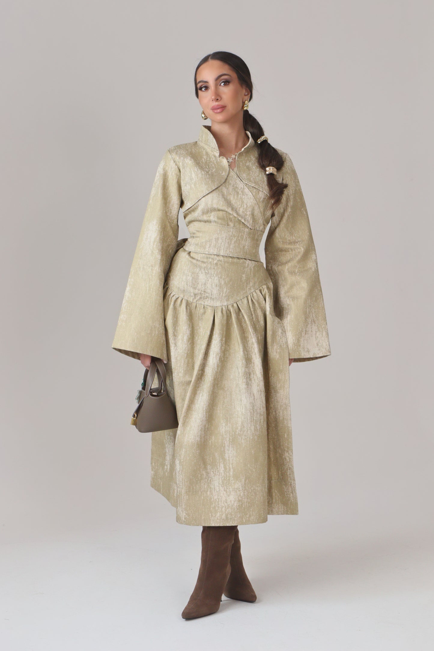 The Automno Dress - Gold