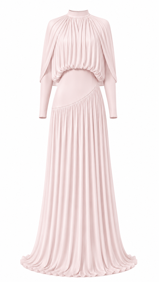 Celeste Veil Set - Powder Pink