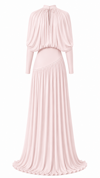 Celeste Veil Set - Powder Pink