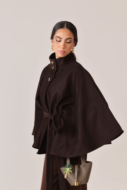 The Padova Coat - 100% Italian Brown Cashmere